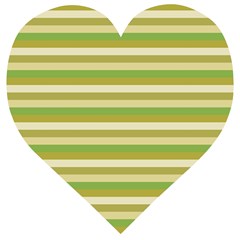 Stripey 11 Wooden Puzzle Heart by anthromahe