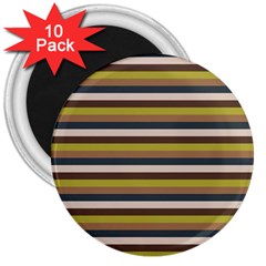 Stripey 12 3  Magnets (10 Pack)  by anthromahe