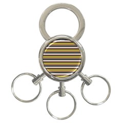 Stripey 12 3-ring Key Chain by anthromahe