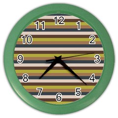 Stripey 12 Color Wall Clock by anthromahe