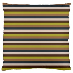 Stripey 12 Large Flano Cushion Case (one Side) by anthromahe