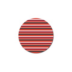 Stripey 13 Golf Ball Marker by anthromahe