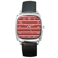 Stripey 13 Square Metal Watch by anthromahe