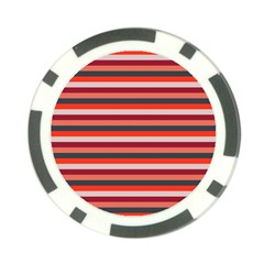 Stripey 13 Poker Chip Card Guard by anthromahe