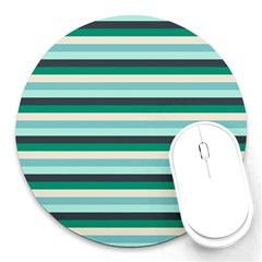 Stripey 14 Round Mousepads by anthromahe