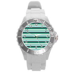 Stripey 14 Round Plastic Sport Watch (l) by anthromahe