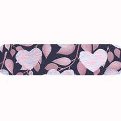 Navy Floral Hearts Large Bar Mats