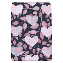 Navy Floral Hearts Removable Flap Cover (l) by mccallacoulture