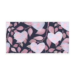 Navy Floral Hearts Yoga Headband by mccallacoulture