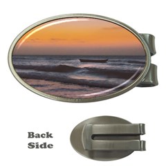 Seascape Sunset At Jericoacoara, Ceara, Brazil Money Clips (oval)  by dflcprintsclothing