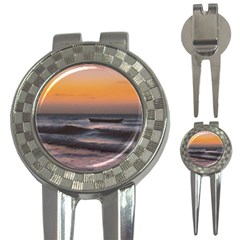 Seascape Sunset At Jericoacoara, Ceara, Brazil 3-in-1 Golf Divots by dflcprintsclothing