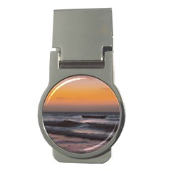 Seascape Sunset At Jericoacoara, Ceara, Brazil Money Clips (round)  by dflcprintsclothing