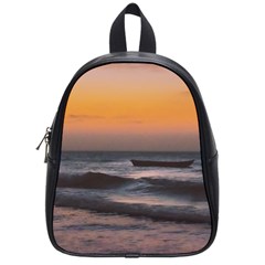 Seascape Sunset At Jericoacoara, Ceara, Brazil School Bag (small) by dflcprintsclothing