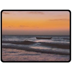 Seascape Sunset At Jericoacoara, Ceara, Brazil Fleece Blanket (large)  by dflcprintsclothing