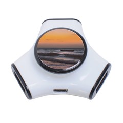 Seascape Sunset At Jericoacoara, Ceara, Brazil 3-port Usb Hub by dflcprintsclothing