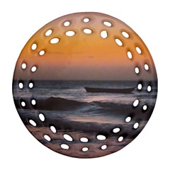 Seascape Sunset At Jericoacoara, Ceara, Brazil Round Filigree Ornament (two Sides) by dflcprintsclothing