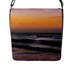 Seascape Sunset At Jericoacoara, Ceara, Brazil Flap Closure Messenger Bag (l) by dflcprintsclothing