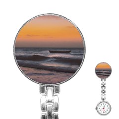 Seascape Sunset At Jericoacoara, Ceara, Brazil Stainless Steel Nurses Watch by dflcprintsclothing