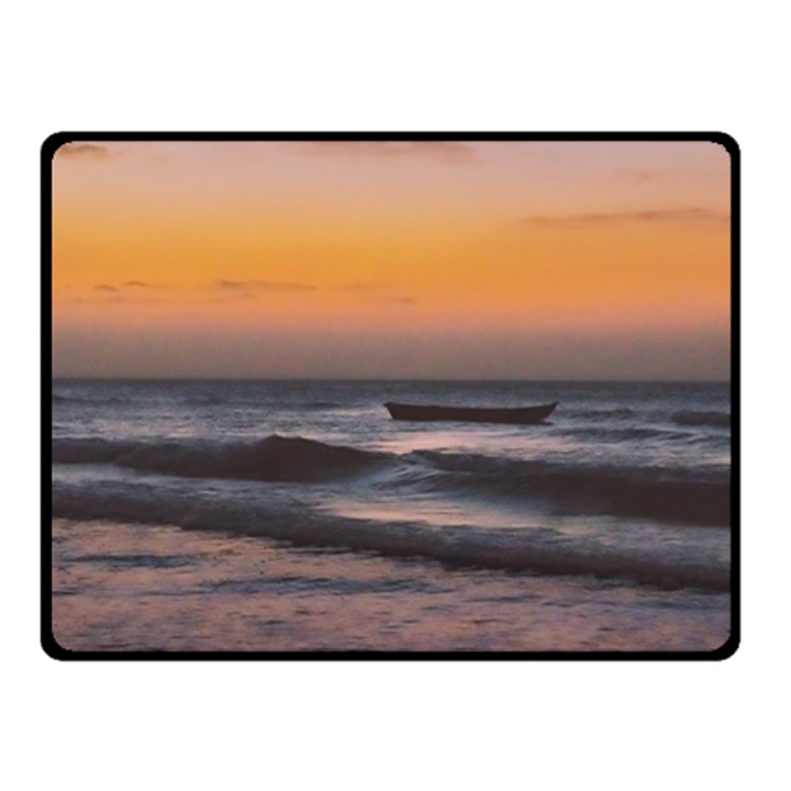 Seascape Sunset At Jericoacoara, Ceara, Brazil Double Sided Fleece Blanket (Small) 