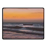 Seascape Sunset At Jericoacoara, Ceara, Brazil Double Sided Fleece Blanket (Small)  45 x34  Blanket Back