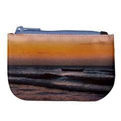 Seascape Sunset At Jericoacoara, Ceara, Brazil Large Coin Purse by dflcprintsclothing