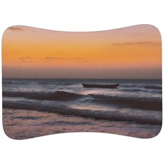 Seascape Sunset At Jericoacoara, Ceara, Brazil Velour Seat Head Rest Cushion by dflcprintsclothing