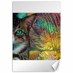 Kitty Can, Kitty Can t Canvas 12  X 18  by mccallacoulture