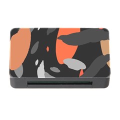 Pattern Formes Corail/noir Memory Card Reader With Cf by kcreatif