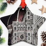 Santa Maria Del Fiore  Cathedral At Night, Florence Italy Ornament (Star) Front