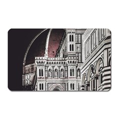 Santa Maria Del Fiore  Cathedral At Night, Florence Italy Magnet (rectangular) by dflcprints