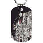 Santa Maria Del Fiore  Cathedral At Night, Florence Italy Dog Tag (Two Sides) Front