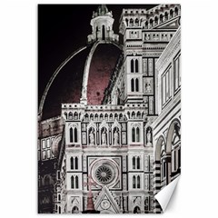 Santa Maria Del Fiore  Cathedral At Night, Florence Italy Canvas 12  X 18  by dflcprints