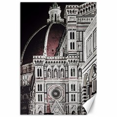 Santa Maria Del Fiore  Cathedral At Night, Florence Italy Canvas 20  X 30  by dflcprints