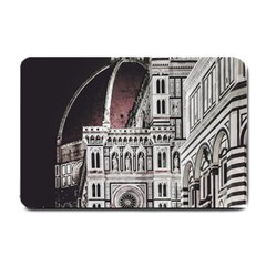 Santa Maria Del Fiore  Cathedral At Night, Florence Italy Small Doormat  by dflcprints