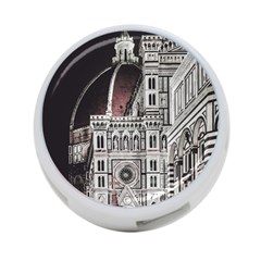 Santa Maria Del Fiore  Cathedral At Night, Florence Italy 4-port Usb Hub (one Side) by dflcprints