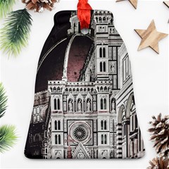 Santa Maria Del Fiore  Cathedral At Night, Florence Italy Ornament (bell) by dflcprints