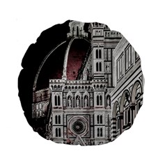 Santa Maria Del Fiore  Cathedral At Night, Florence Italy Standard 15  Premium Round Cushions by dflcprints