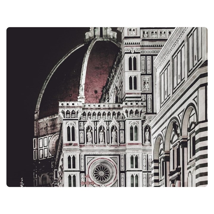 Santa Maria Del Fiore  Cathedral At Night, Florence Italy Double Sided Flano Blanket (Medium) 