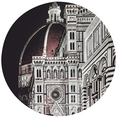 Santa Maria Del Fiore  Cathedral At Night, Florence Italy Wooden Bottle Opener (round) by dflcprints