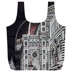 Santa Maria Del Fiore  Cathedral At Night, Florence Italy Full Print Recycle Bag (xxxl) by dflcprints