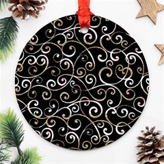 Swirly Gyrl Round Ornament (two Sides)