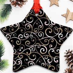 Swirly Gyrl Star Ornament (two Sides) by mccallacoulture