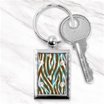 Floral Rivers Key Chain (Rectangle) Front