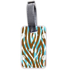 Floral Rivers Luggage Tag (two Sides)