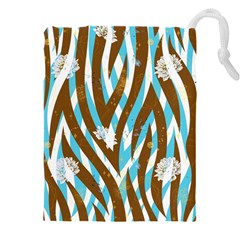 Floral Rivers Drawstring Pouch (4xl)