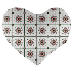 Df Camilla Vago Large 19  Premium Flano Heart Shape Cushions by deformigo