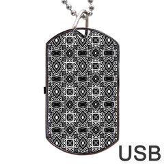 Abstract-r-4 Dog Tag Usb Flash (one Side) by ArtworkByPatrick