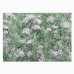 Green And White Textured Botanical Motif Manipulated Photo Large Glasses Cloth by dflcprintsclothing