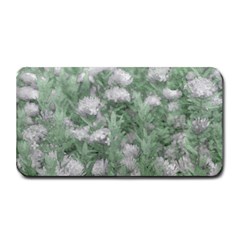 Green And White Textured Botanical Motif Manipulated Photo Medium Bar Mats by dflcprintsclothing