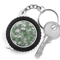 Green And White Textured Botanical Motif Manipulated Photo Measuring Tape